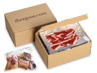 Sliced ham, with bones